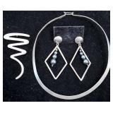 Vintage 925 Taxco Statement Modernist Jewelry