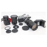 Mamiya/Sekor 35mm SLR Camera w Lens & More