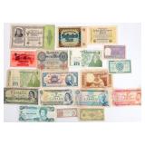 18 Piece Foreign Paper Money Collection