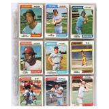 Lot of 72 - 1974 Topps Trading Cards