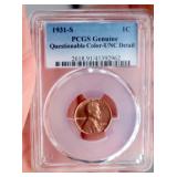 1931-S Lincoln Cent PCGS - Questionable Color