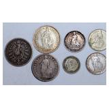 Foreign Silver Coins - Swiss & German