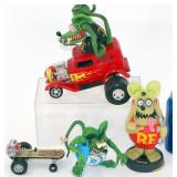 4 Rat Fink Figurines -