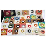 Collection of 45 Records, Most with Sleeves