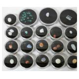 19 Holders Gemstones, Agates, Topaz, Emeralds