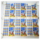 2 Uncut Press Sheets Looney Toon Stamp Sheets