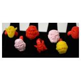 7 Marvel Superhero Premium Rings 1966 Rare