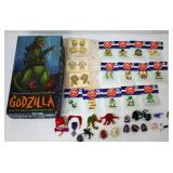 Gonzilla Box of Gumball Stickers & Toys Vintage