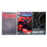 3 Comics w Signed Covers - Zorro Deathblow Malibu