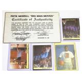 4 Autographed Blazer NBA Cards w Drexler & Kersey