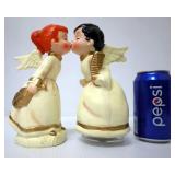 Vintage Musical Revolving Kissing Angels w Ori Box