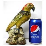 Antique Cast Iron Parrot Door Stop Marked KS