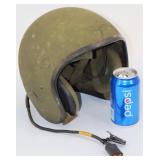 Vintage Military Tanker Helmet w Headset