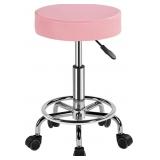 Salon & Spa Adjustable 360°Swivel Stool w Wheels