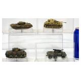 4 Corgi Die Cast WWII Military Tanks