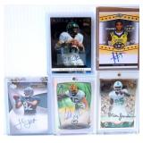 5 Oregon Ducks Football Autographed Cards