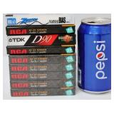 9 Sealed Cassette Audio Blank Tapes