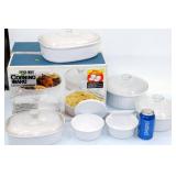 French White 8 Piece Corningware Casserole Set