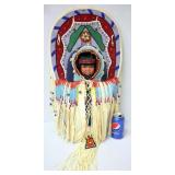 Large Native American Cradleboad w Doll