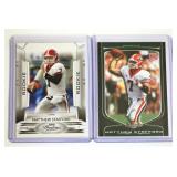 2 Matt Stafford Rookie Football Cards