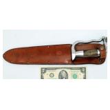 Mexico Knuckle Fighting Knife w Snake Handle