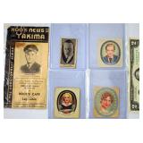 4 Vintage Holiday Star Cards w 1939 Almanac