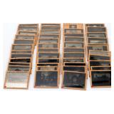 46 Antique Scotland Glass Slide Set Homemade