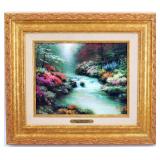 Kinkade "Beside Still Waters" Framed Art w COA