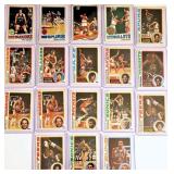 18 Vintage Basketball Stars Cards