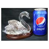 Waterford Crystal Swan Signed by Roy Cunningham