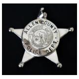 Vintage Allen Country Police Badge