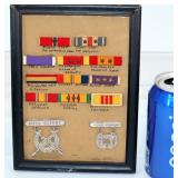 US Marines Ribbon Framed Inc. Bronze Star