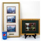 2 Thomas Kinkade Art Prints Framed w COA