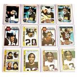 12 Vintage Pittsburgh Steelers NFL Card Lot