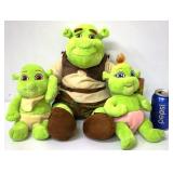 Lot of 3 Shrek Build-A-Bears Dolls