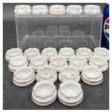22 Vintage O&E.G Royal Austria Salt Cellars Pots