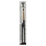 59' Tall Wooden Giraffe Sculpture