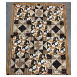 Cute Handmade Cat-Themed Blanket Quilt 37' x 48'
