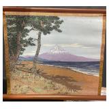 8 Japanese Hanging Scroll Art w Vntg 1973 Calendar