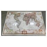 Large National Geographic Laminated World Map