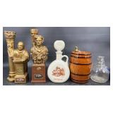 5 Vintage Liquor Decanters ï¿½ Ezra Brooks +