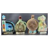 4 Vntg Jim Beam Commemorativeï¿½Whiskey Decanters