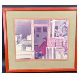Vintage Phil H. Webber Signed Barber Shop Photo