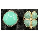 2 Fashion Cocktail Rings ï¿½ Lucky You +