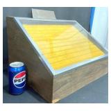 Vintage Ring Display Box w Sliding Trays