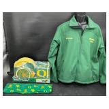 Oregon Ducks Jacket Sz L, Party Pack & Bandana