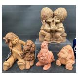 4 Art Sculpture Figures ï¿½ Bill Mack, L. Bortin +