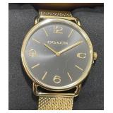 New Menï¿½s Coach Watch w Tags & Box