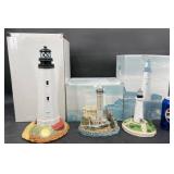 3 Lighthouse Model Figurines ï¿½ Lefton & Younger