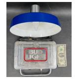Vintage Bud Light Electric Wall Lamp Works